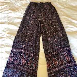 Flowery Bohemian Pants American Eagle!